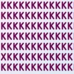 Ett pussel för dem med utmärkt syn: hitta bokstaven X